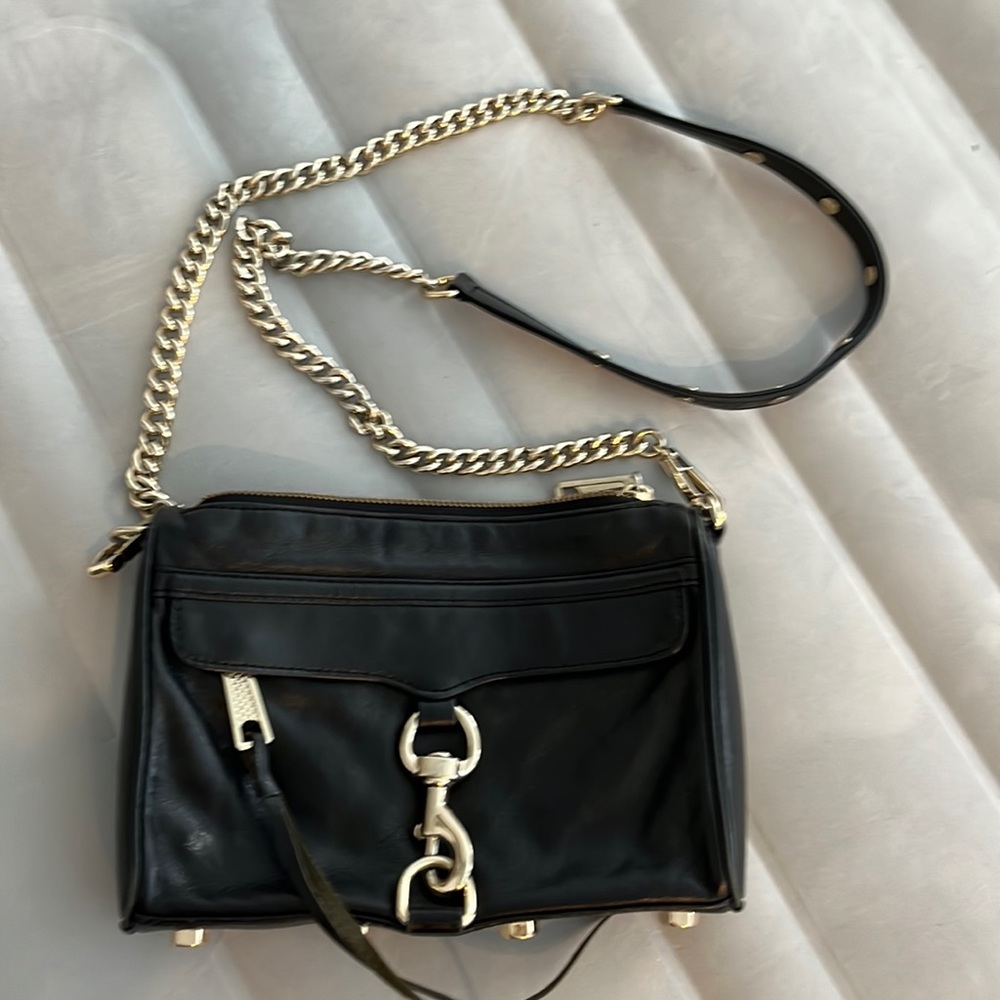 Rebecca Minkoff black Mini Mac Crossbody Bag
